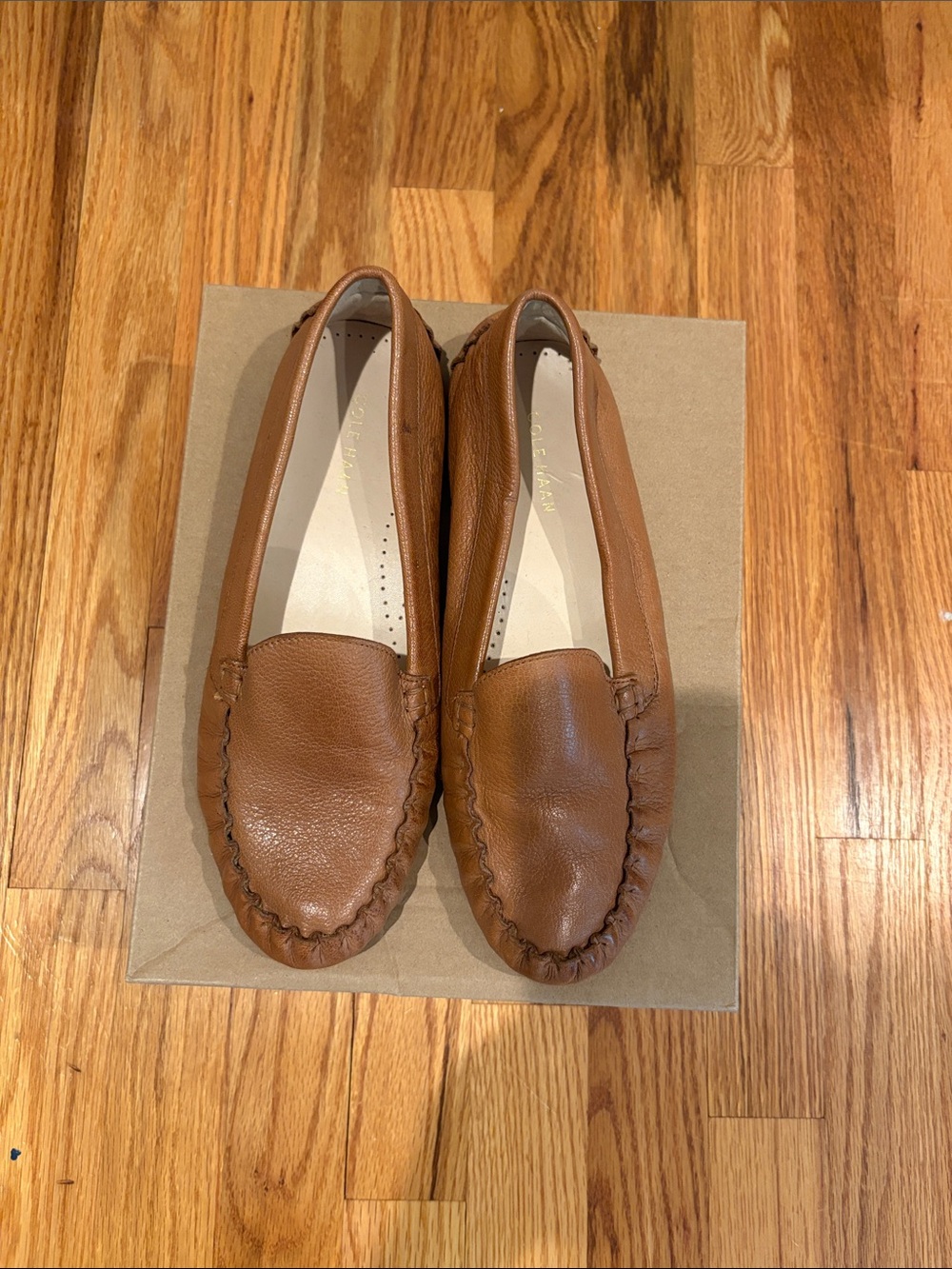 Cole Haan Brown Leather Moccasin Loafers